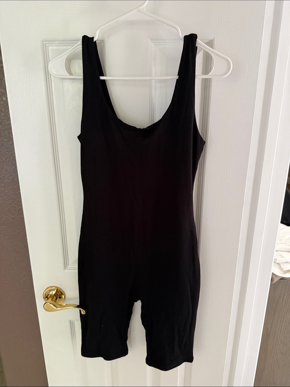 Classic Black Scoop-Neck Jumpsuit